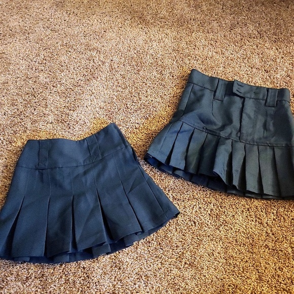 US Polo bundle of 2 girls navy uniform skrts - Picture 1 of 4